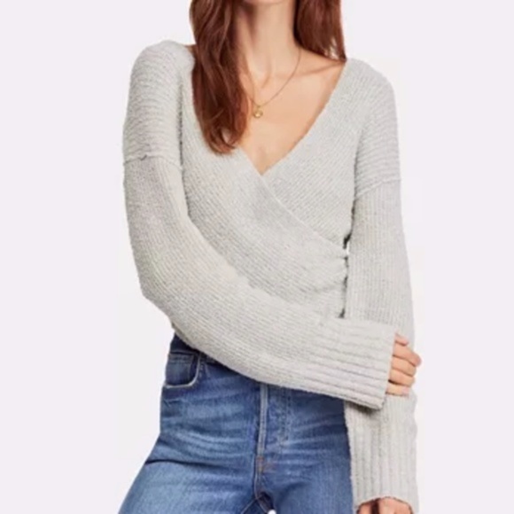 NWT FREE PEOPLE Sensual Wrap Sweater - Picture 6 of 6